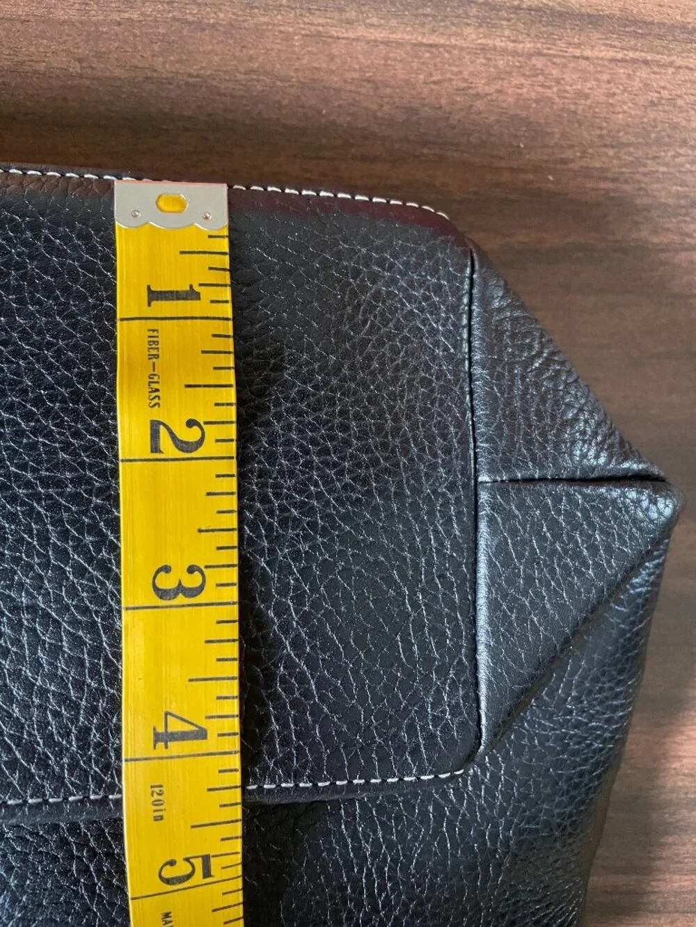 Tignanello Genuine Leather Pebbled Shoulder Handbag
